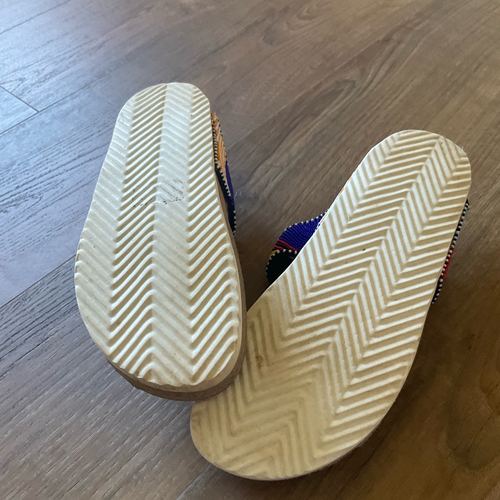 Sam Edelman Olivie Women’s Colorful Beaded Sandals Size 8 - Picture 4 of 5